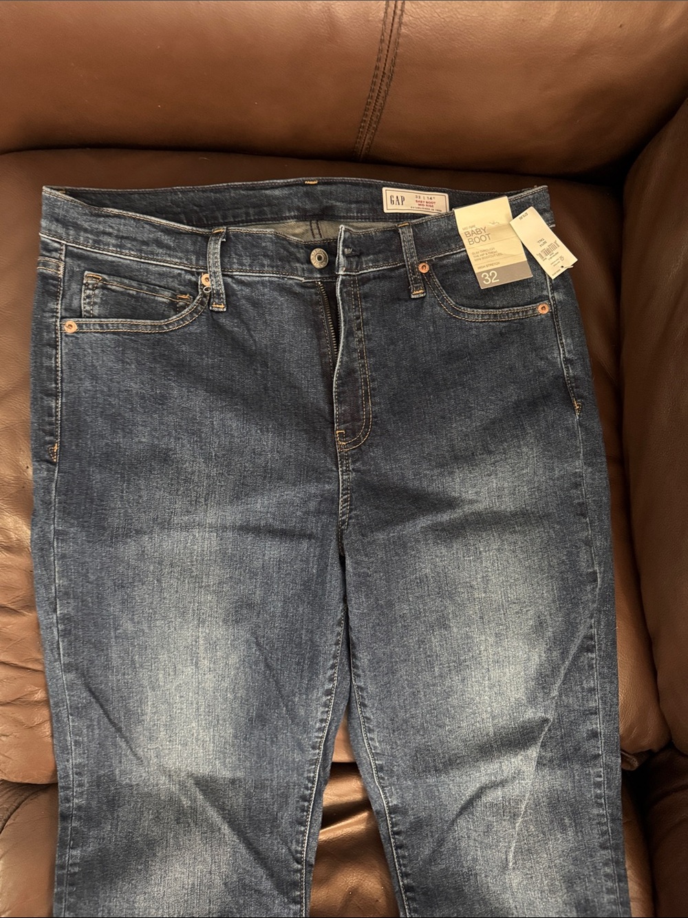 GAP Women's Boot Cut Jeans in Dark Blue Wash